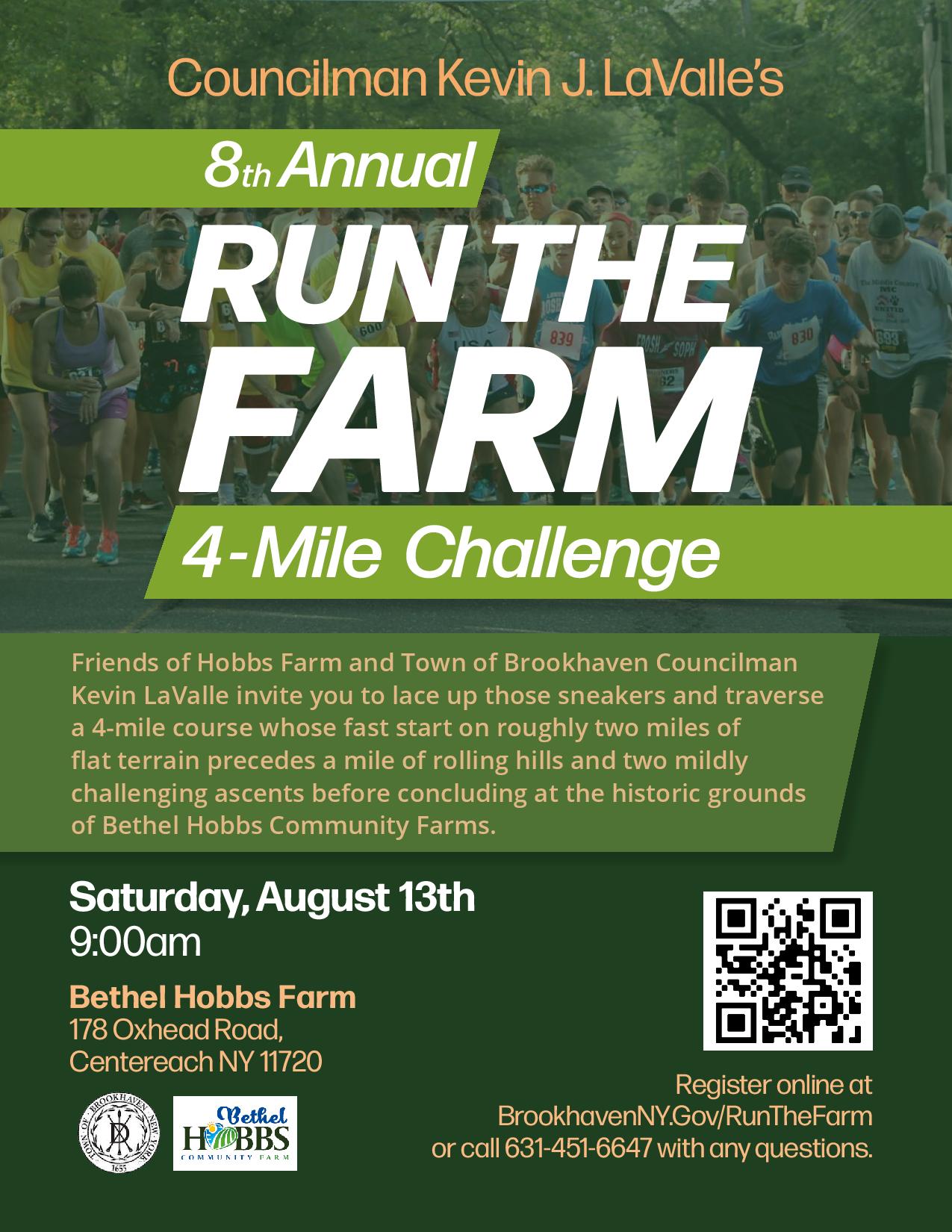8th Annual Run The Farm 4-Mile Challenge